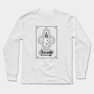 Like a leaf on the wind pinstripe black Long Sleeve T-Shirt